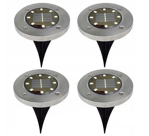 Дискові лампи Sun Lamp на сонячній батареї 8 led 4 шт - фото 3