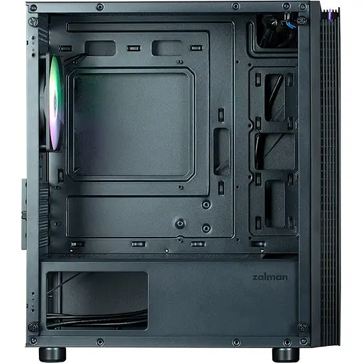 Корпус Zalman T4 Plus без блока питания, 2xUSB3.0, 1xUSB2.0, 1x120 мм ARGB, VGA 3200 мм, mATX, черный (T4PLUS) без блока питания - фото 4