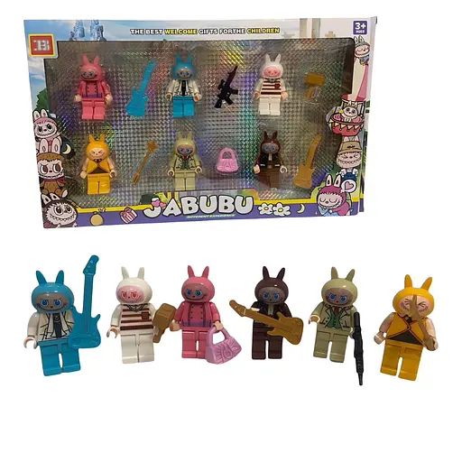 Коллекционный набор игровых фигурок «Лабубу», 6 персонажей.
