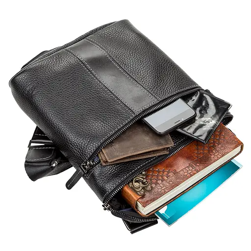 Сумка кожаная мужская SHVIGEL 22х24х3,5 см sum0012493 - фото 3