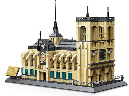 Конструктор Архитектура Wange 3D Собор Парижской Богоматери Notre Dame de Paris 5210 для детей и взрослых 3Д 1382 детали - фото 1