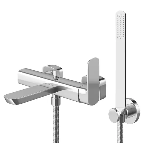 Смеситель для ванны Kohlman Foxal chrome настенный KPL-QW110F Хром - фото 1