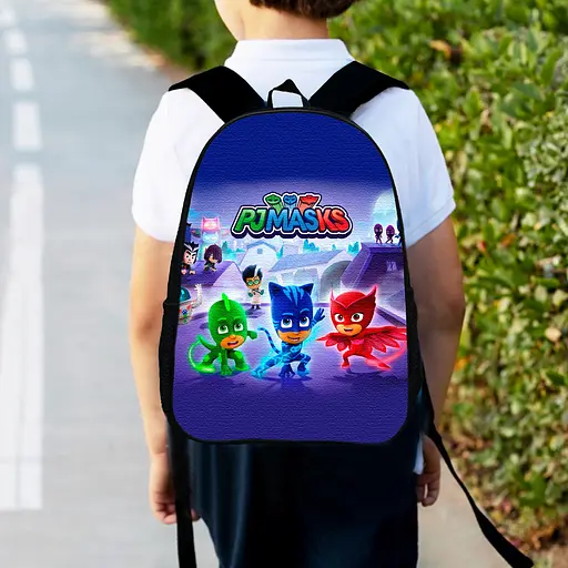 Рюкзак детский Герои в масках "PJ Masks" 34х27см, городской ранец для мальчика с принтом (00451)
