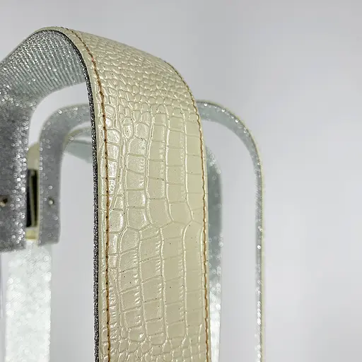 Люстра в корпусі із білої екошкіри Line.F S 1809/1 WT - фото 4