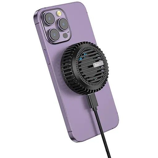 БЗУ Hoco CW57 Air-cooled 15W magnetic wireless fast charger - фото 5