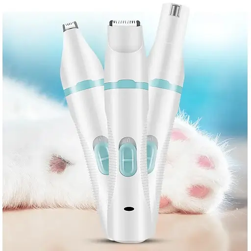 Машинка электрическая для стрижки когтей и шерсти с насадками Vailge GN01 белая - фото 5