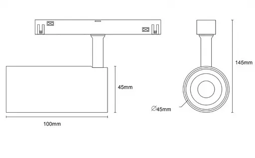 Світильник магнітний трековий Kloodi KDMG-SPOT45 12W 3K BK - фото 3