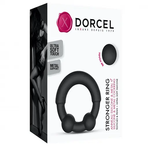 Эрекционное кольцо Dorcel Stronger Ring 3.5 см черный - фото 9