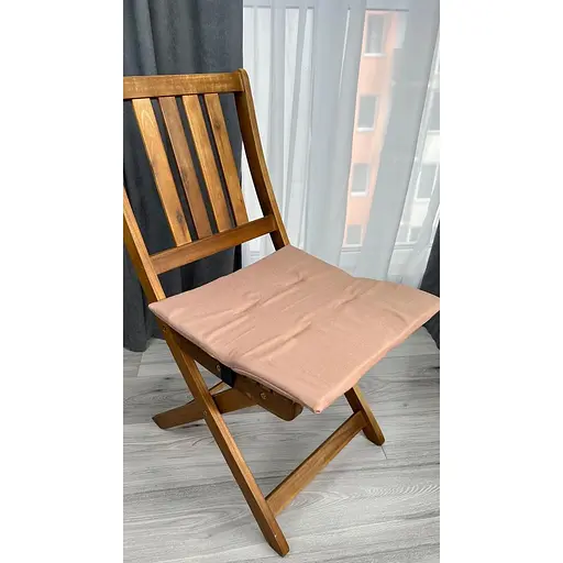 Водоотталкивающая подушка на стул Ореховый однотон (2 шт.) - фото 3