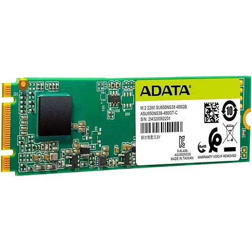 Накопитель SSD M.2 ADATA Ultimate SU650 480GB 2280 SATA III - фото 1