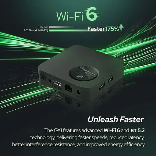 Смарт ТВ приставка Smart TV Box Android 12 RockTek GX-1 4/32GB - фото 6