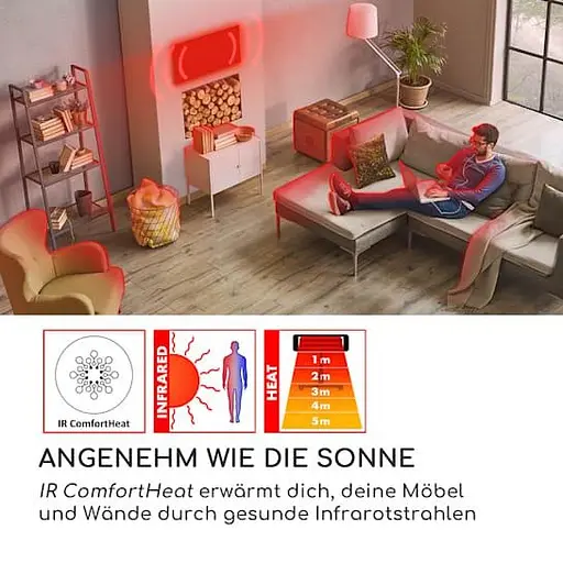 Інфрачервоний обігрівач Blumfeldt Cosmic Beam Plus 2400 Вт (10033700) - фото 4