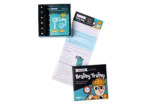 Настольная игра Brainy Trainy Brainy Trainy Логика (укр.) (УКР057) - фото 4