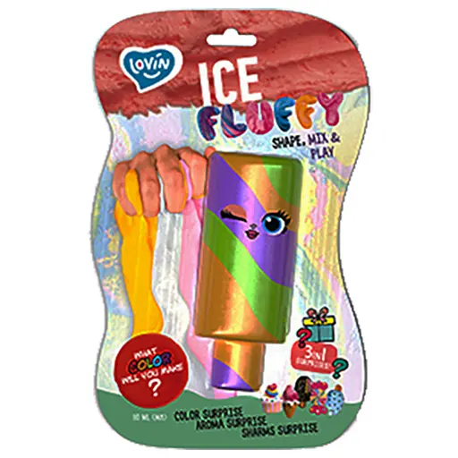 Лизун-антистресс TM Lovin Ice Fluffy эскимо 110 мл 80127 - фото 4