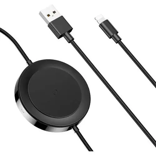 Беспроводное зарядное устройство для Baseus iP Cable Wireless Charger Black - фото 1