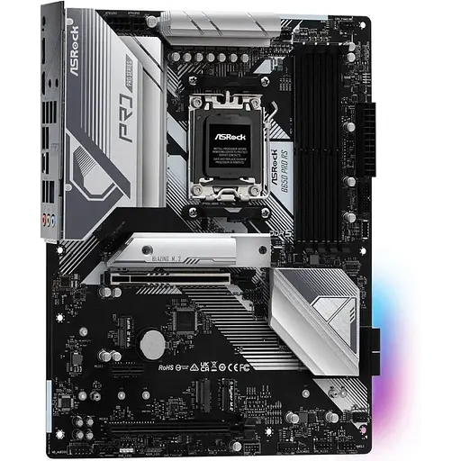 Материнская плата ASRock B650 PRO RS (AM5/B650, 4xDDR5, 3xPCIex16, HDMI/DP, 4xSATAIII,3xM.2, 2.5GLan, 7.1ch, ATX) - фото 2