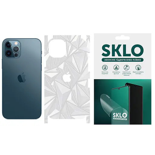 Захисна гідрогелева плівка SKLO Back тил+грани+лого Transp. для Apple iPhone 7 plus/8 plus 5.5