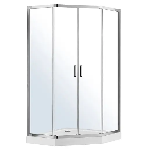 Душова кабіна Eger Iris 100x100 без піддону 599-143 / 1, Хром - фото 1