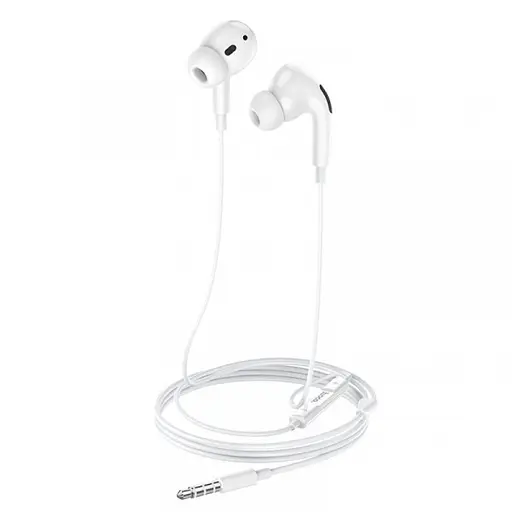 Навушники HOCO M101 Pro Crystal sound wire-controlled earphones with microphone White - фото 1