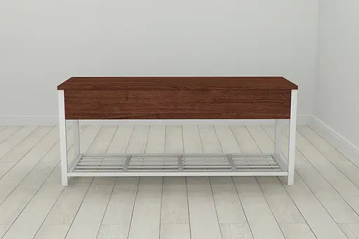 Банкетка з ящиком Ferrum-decor Дрейк 2 550x1200x400 метал Білий ДСП Венге 16 мм (FRD-105308) - фото 2