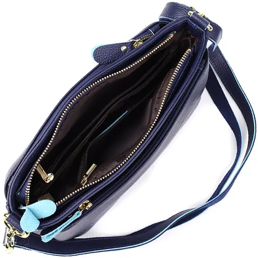 Женская кожаная сумка Vintage с жестким дном 27х16х11 см sum0027560 - фото 7