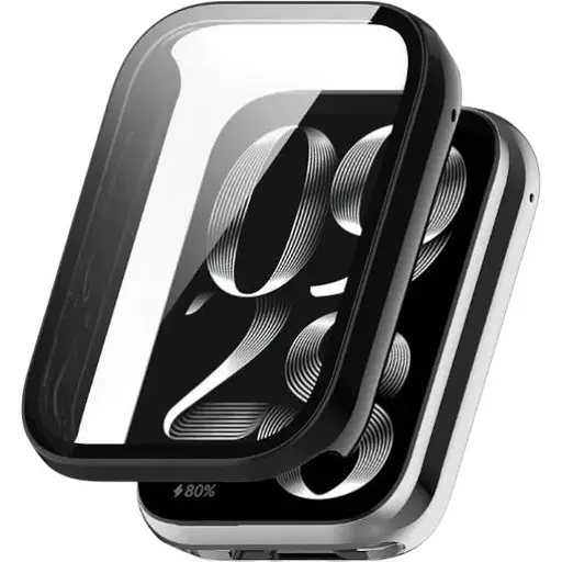 Чехол-накладка DK Пластик Gloss Glass Full Cover для Xiaomi Mi Band 8 Pro (black)