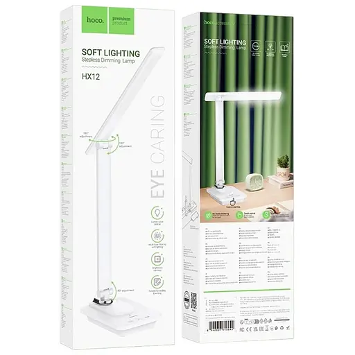 Настольная лампа Hoco HX12 3 режима 5W White Box  - фото 6