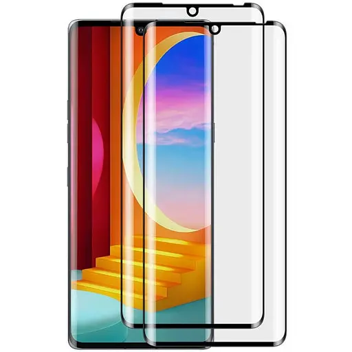 Захисне скло DK для LG G9 Velvet 5G LM-G900 Full Glue 3D 017300 black 2 шт.