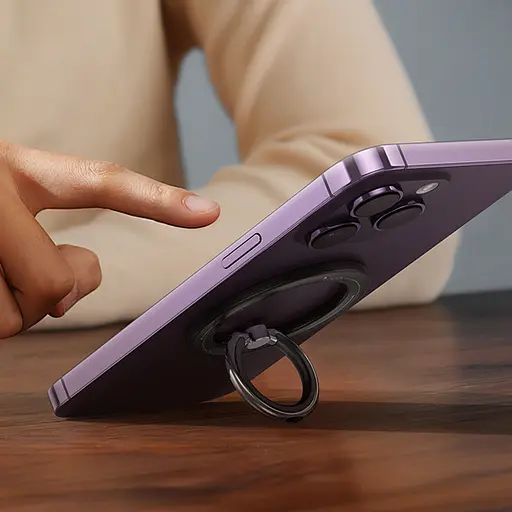 Магнитный держатель для телефона Hoco GH1 Gentle Black - фото 4