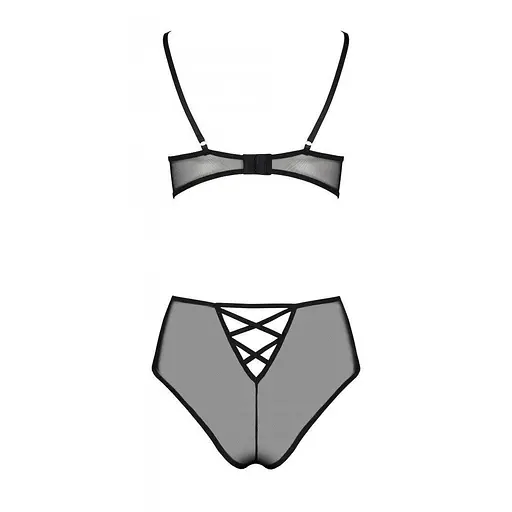 Еротичний комплект із малюнком Passion LOVELIA BIKINI black L/XL - фото 4
