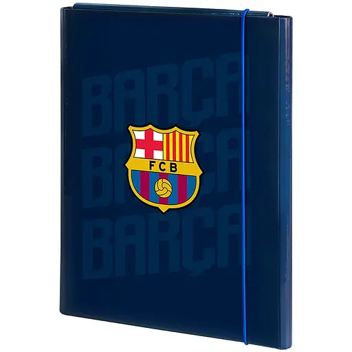 Папка для работы Kite FC Barcelona А4 на резинке (BC25-213)