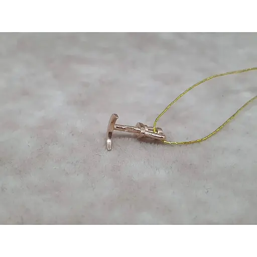 Золотая моносерьга-пуссета Платон Луна. 1С288/00Б - фото 3