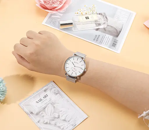 Наручний годинник жіночий Besta Love UA Silver Сріблястий (3142) - фото 6