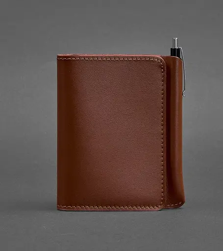 Шкіряне портмоне 2.0 світло-коричневе - фото 1