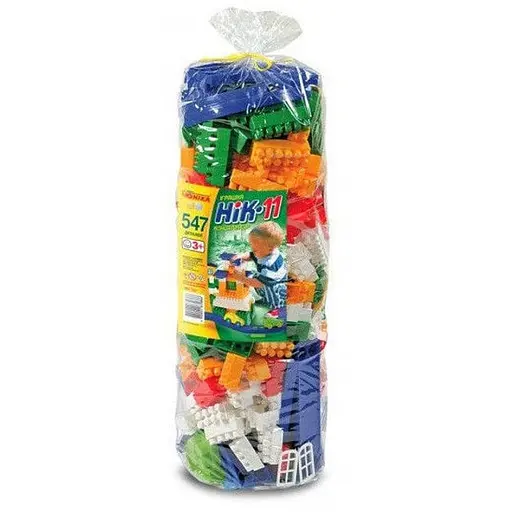 Конструктор детский НИК-11 Юніка 70989 547 деталей паяный пакет - фото 1