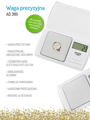 Ваги ювелірні Adler AD 3161 - фото 4