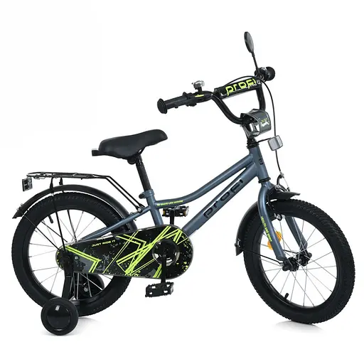 Велосипед дитячий MB 14014-1 колеса 14 дюймів, чорний