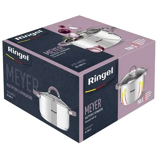 Каструля Ringel Meyer з кришкою 3.2 л (RG-2008-20) - фото 5