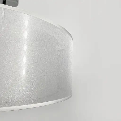 Люстра в хромированном корпусе с белым абажуром Ø 50 см Line F | Ст. MJ346-500 - фото 7