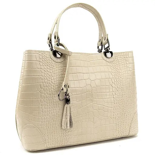 Классическая женская бежевая сумка Firenze Italy F-IT-7603B