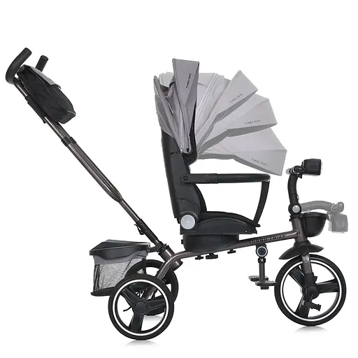 Детский трехколесный велосипед MT 1003-8 Turbo Trike поворотное сиденье защита от солнца (UV 50+) - фото 4