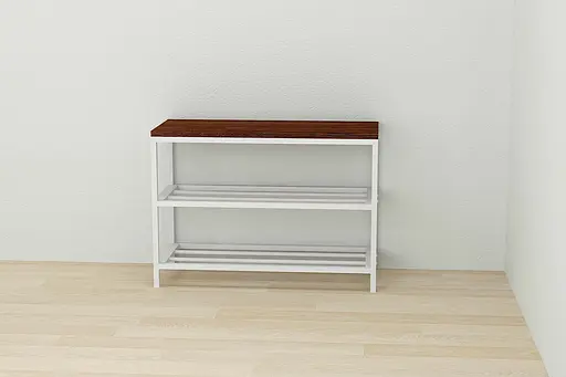 Банкетка универсальная Ferrum-decor Слайм 45x63x26 белый ДСП Венге 16мм (FRD-105510) - фото 2