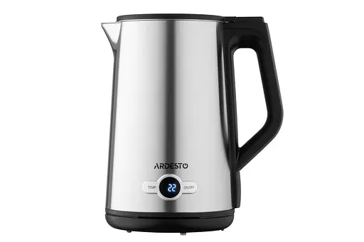 Ardesto Електрочайник EKL-X52E 1.7 л 2200 Вт підвійні стінки LED дисплей 7 темп. режими Strix контроль нержавіюча сталь - фото 10