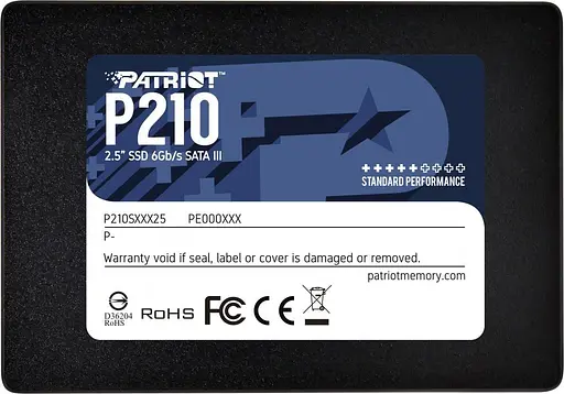 Накопичувач SSD Patriot P210 128GB 2. 5" 7mm SATAIII 3D QLC - фото 3