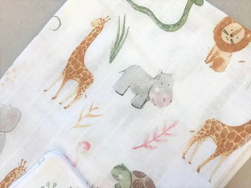 Муслиновая пеленка Moontime "Зоопарк" - фото 2