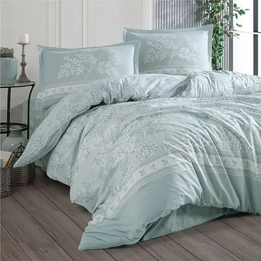 Постільна білизна Delvin V1 Mint Ранфорс Clasy pbe0052091 - фото 1