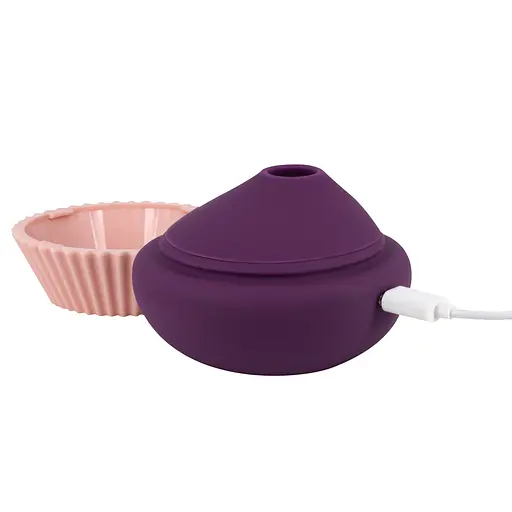 Вакуумний стимулятор клітора з вібрацією Lola Games (фіолетовий) - фото 4