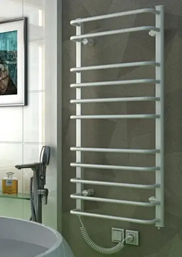 Рушникосушка електрична Heizung EU 11/55 ліва з терморегулятором 1160x550 мм 30412 - фото 3