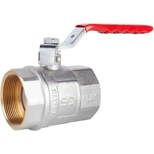 Кран кульовий Thermo Alliance Standart 2" ВВ прямий, нікель, PN40, важіль SD600NW50PN40 - фото 1