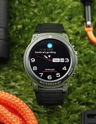 Розумний смарт-годинник Smart Watch DM55 AMOLED Full HD з Bluetooth-дзвінками та 20+ спортивними режимами Зелений - фото 4